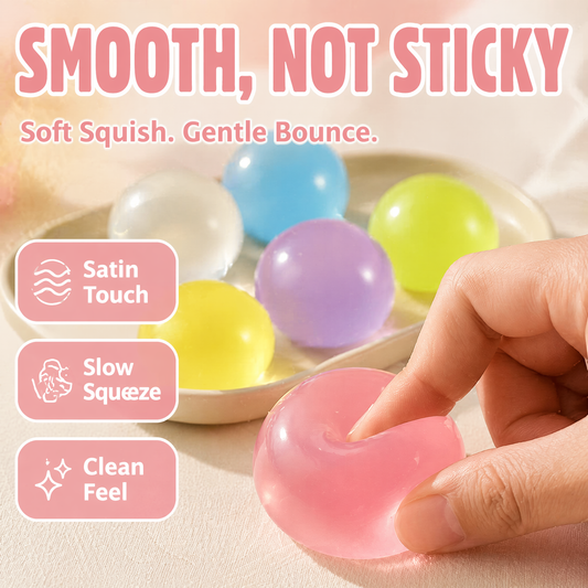 High-Value 6-Pack: 6-Pack Coconut Oil Squishy Set – Ultra-Soft Transparent Sensory Stress Relief Toys for Kids & Adults, Durable Fidgets for Anxiety & Focus