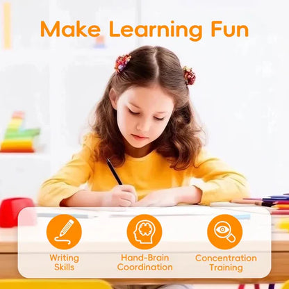 TIMETOME Reusable Grooved Handwriting Workbook for Kids – 6 Books Set, Math, Words & Drawing | Magic Disappearing Ink Practice Notebook, School Supplies Gift