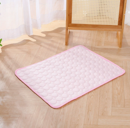 Premium Latex Cooling Mat for Pets – Breathable & Comfortable Ice Silk Summer Cooling Pad for Dogs and Cats