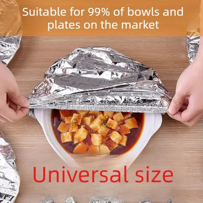 Home dining table & food container aluminum foil heat-retaining cover, kitchen food insulation and freshness keeping, high-quality aluminum foil