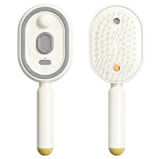 Self-Cleaning Hair Brush – Massage Detangling Brush for All Hair Types, One-Click Bristle Retraction for Easy Hair Removal, Scalp Massage & Smoother Hair