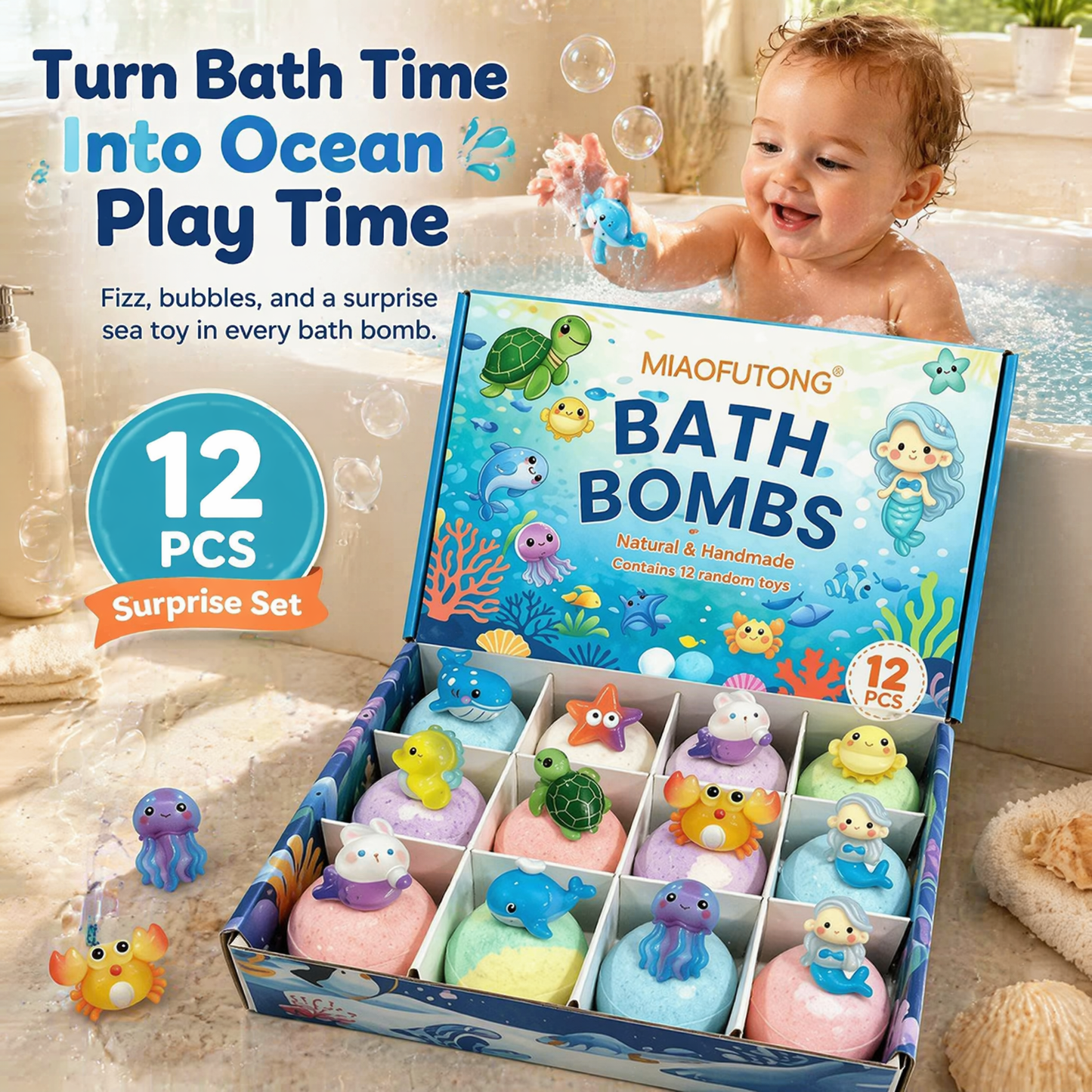 The Ultimate Bath Time Surprise: Kids' Animal Toy Bath Bomb Collection