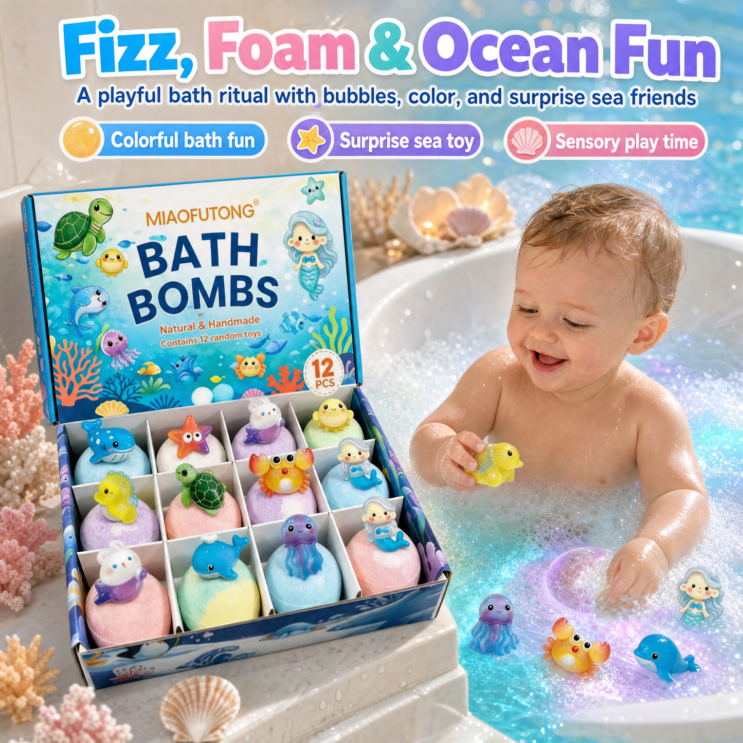 The Ultimate Bath Time Surprise: Kids' Animal Toy Bath Bomb Collection