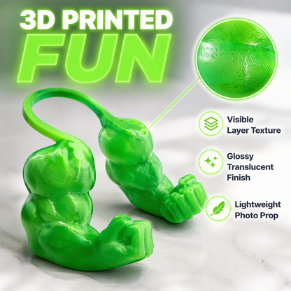 Funny Buff Cat Muscle Arms Accessory – 3D Printed Cat Cosplay Costume Props, Hilarious Meme Gift for Cat Lovers & Pet Owners, Perfect for Photo Ops