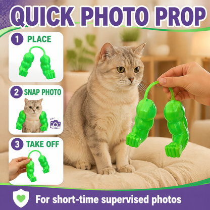 Funny Buff Cat Muscle Arms Accessory – 3D Printed Cat Cosplay Costume Props, Hilarious Meme Gift for Cat Lovers & Pet Owners, Perfect for Photo Ops